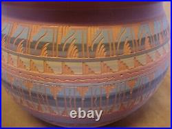 Native American Indian Hand Etched Inside and Out Pot Gilmore