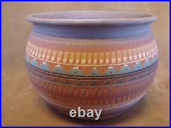 Native American Indian Hand Etched Inside and Out Pot Gilmore