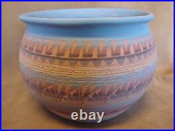 Native American Indian Hand Etched Inside and Out Pot Gilmore