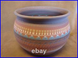 Native American Indian Hand Etched Inside and Out Pot Gilmore