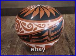 Native American Indian Handmade Clay Seed Pot by CG Loretto