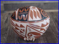 Native American Indian Handmade Clay Seed Pot by CG Loretto