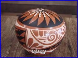 Native American Indian Handmade Clay Seed Pot by CG Loretto