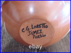 Native American Indian Handmade Clay Seed Pot by CG Loretto Native American Indian Handmade Clay Seed Pot by CG Loretto