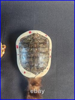 Native American Indian Lot Rawhide Shaman, Turtle Rattle, Hunting Hammer, Art