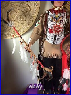 Native American Indian Male Brave Figure By Nanci -The Timeless Collection withCOA