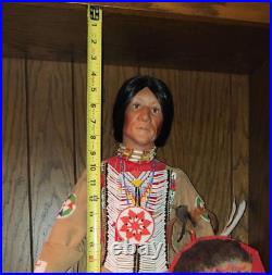 Native American Indian Male Brave Figure By Nanci -The Timeless Collection withCOA