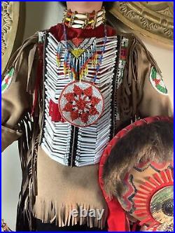 Native American Indian Male Brave Figure By Nanci -The Timeless Collection withCOA