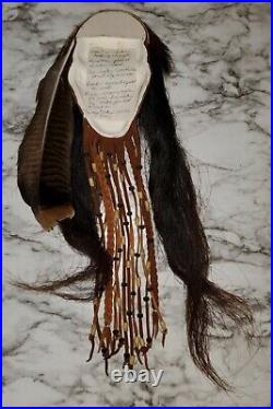 Native American Indian Mask Signed Wall Hanging