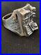 Native American Indian Mens Pueblo Cast Sterling Silver Ring Size 10 13474