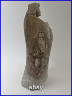 Native American Indian Mother & Child Sculpture / 20th C. Alvin Marshall