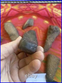 Native American Indian Pestle Stone Tools Lot Nice! Incised, Markings Nice