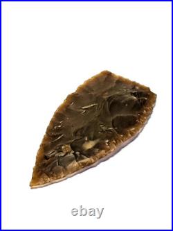 Native American Indian River Flint Point with Midwest COA 9+ 4 3/16
