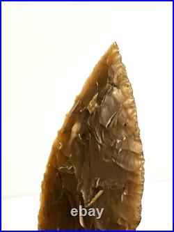 Native American Indian River Flint Point with Midwest COA 9+ 4 3/16
