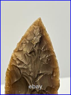 Native American Indian River Flint Point with Midwest COA 9+ 4 3/16