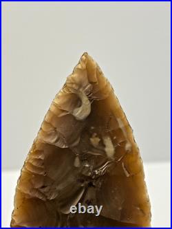 Native American Indian River Flint Point with Midwest COA 9+ 4 3/16