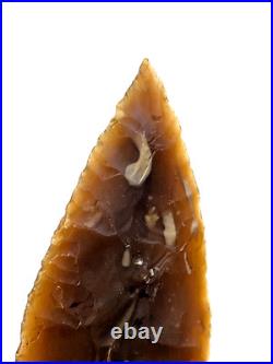 Native American Indian River Flint Point with Midwest COA 9+ 4 3/16