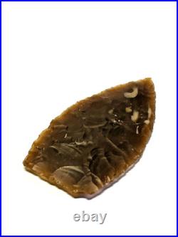 Native American Indian River Flint Point with Midwest COA 9+ 4 3/16