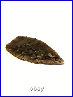 Native American Indian River Flint Point with Midwest COA 9+ 4 3/16