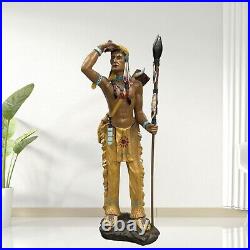 Native American Indian Spirit Chief Statue 31 Inch