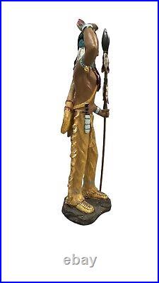 Native American Indian Spirit Chief Statue 31 Inch