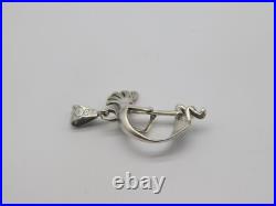 Native American Indian Sterling Silver Kokopelli Kachina Dancer Pendant
