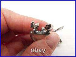 Native American Indian Sterling Silver Kokopelli Kachina Dancer Pendant
