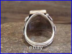 Native American Indian Sterling Silver Onyx Ring Size 9.5 Darrell Morgan