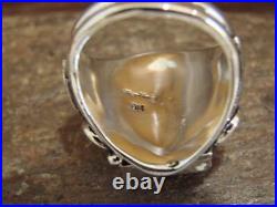 Native American Indian Sterling Silver Onyx Ring Size 9.5 Darrell Morgan