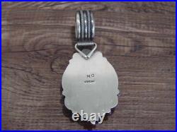 Native American Indian Sterling Silver & Turquoise Pendant Calladitto