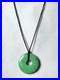 Native American Indian Turquoise Pendant Silk Cord Necklace