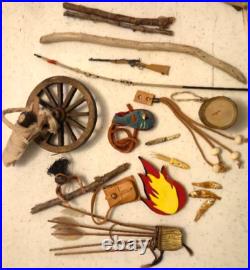 Native American Indian Village, Canoes, Old Horses, Teepee, Artifacts, Art LOT