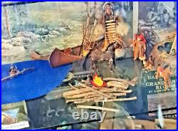 Native American Indian Village, Canoes, Old Horses, Teepee, Artifacts, Art LOT