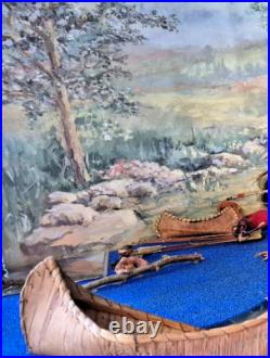 Native American Indian Village, Canoes, Old Horses, Teepee, Artifacts, Art LOT