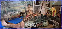 Native American Indian Village, Canoes, Old Horses, Teepee, Artifacts, Art LOT