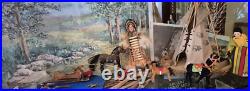 Native American Indian Village, Canoes, Old Horses, Teepee, Artifacts, Art LOT