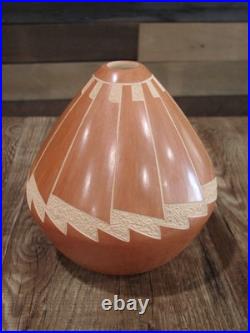 Native American Jemez Clay Hand Coiled Pottery Signed E. D. Y