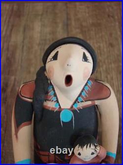 Native American Jemez Handmade Clay Storyteller by Lucero