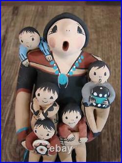 Native American Jemez Handmade Clay Storyteller by Lucero