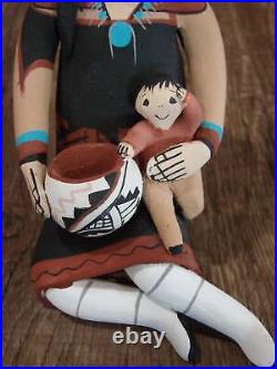 Native American Jemez Handmade Clay Storyteller by Lucero
