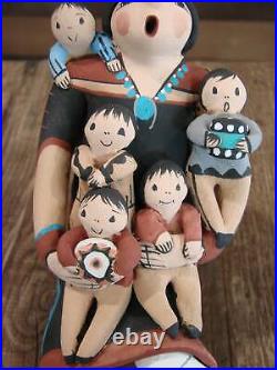 Native American Jemez Handmade Clay Storyteller by Lucero