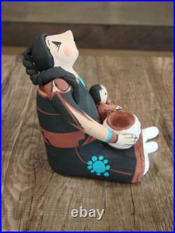 Native American Jemez Handmade Clay Storyteller by Lucero