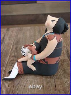 Native American Jemez Handmade Clay Storyteller by Lucero