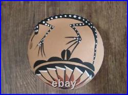 Native American Jemez Indian Handmade Clay Lizard Seed Pot by Chinana