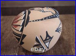 Native American Jemez Indian Handmade Clay Lizard Seed Pot by Chinana