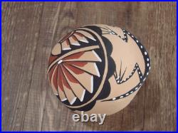 Native American Jemez Indian Handmade Clay Lizard Seed Pot by Chinana