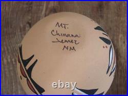 Native American Jemez Indian Handmade Clay Lizard Seed Pot by Chinana Native American Jemez Indian Handmade Clay Lizard Seed Pot by Chinana