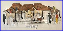 Native American Journey Migration Metal Wall Sculpture (C Jere)