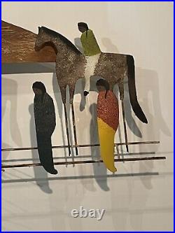 Native American Journey Migration Metal Wall Sculpture (C Jere)