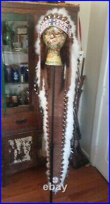 Native American Lakota Style Inspired Double Trailed War Bonnet